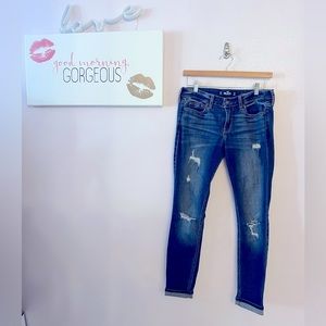 Hollister Low Rise Crop Super Skinny Jeans